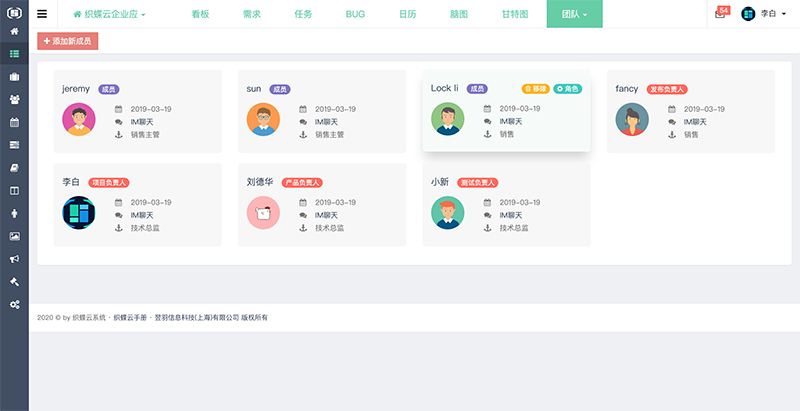 织蝶云项目团队